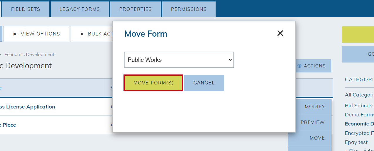Click Move Forms