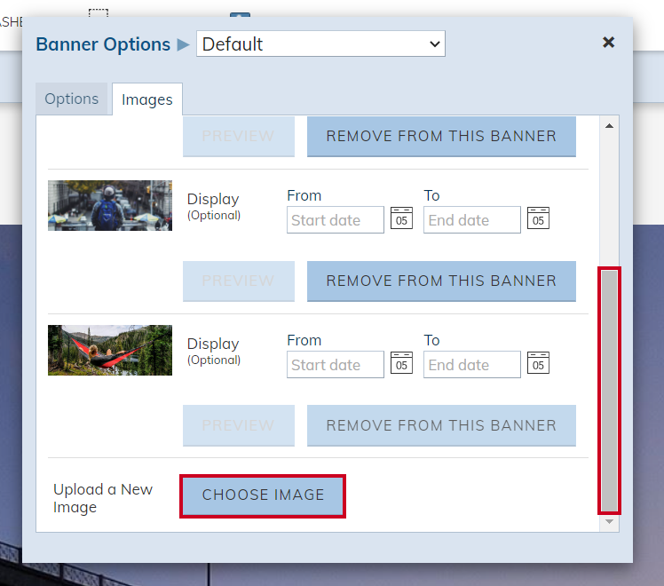 Choose Image button.