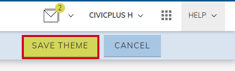 Save Theme button.