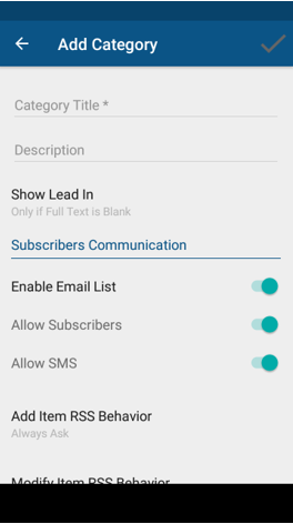 Add Category Fields