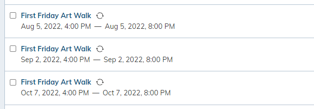 recurrence calendar