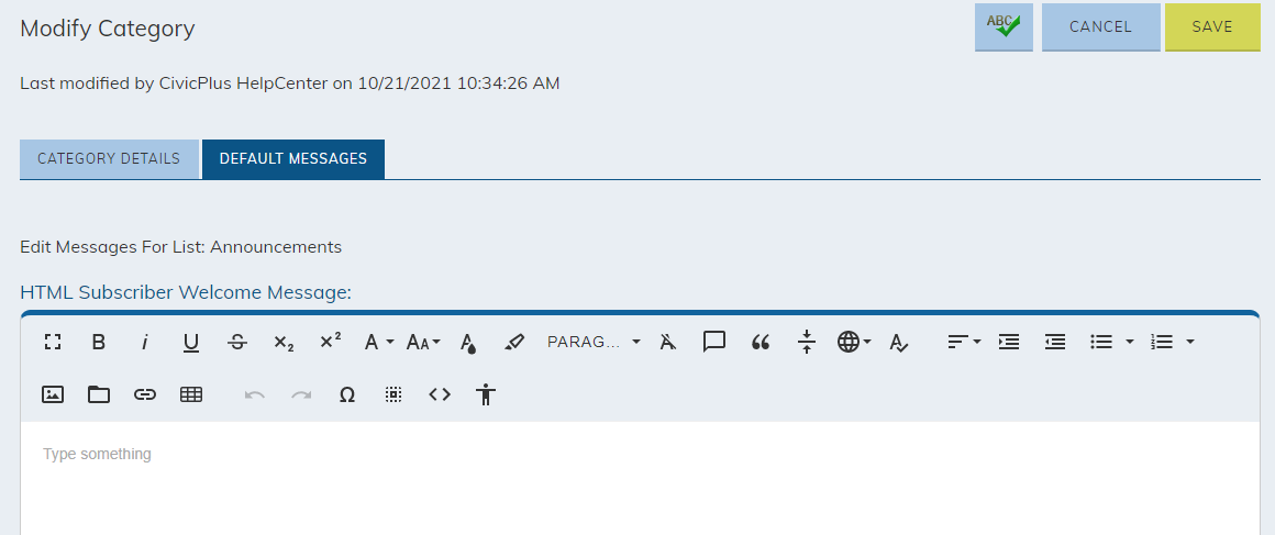 Modify messages.