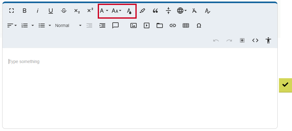 font options.