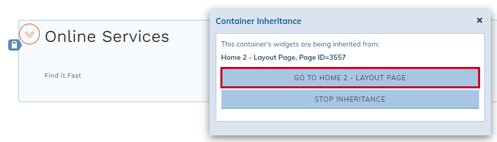 select first container option