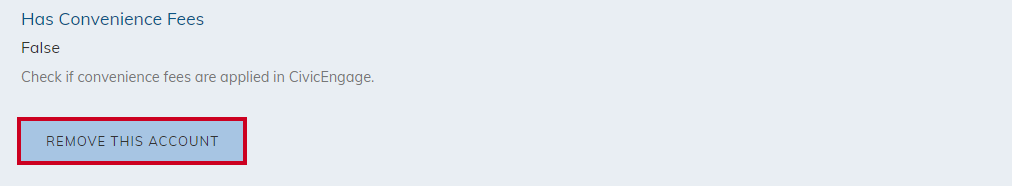 Remove This Account button.
