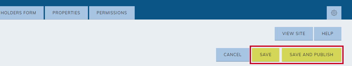 Save options.