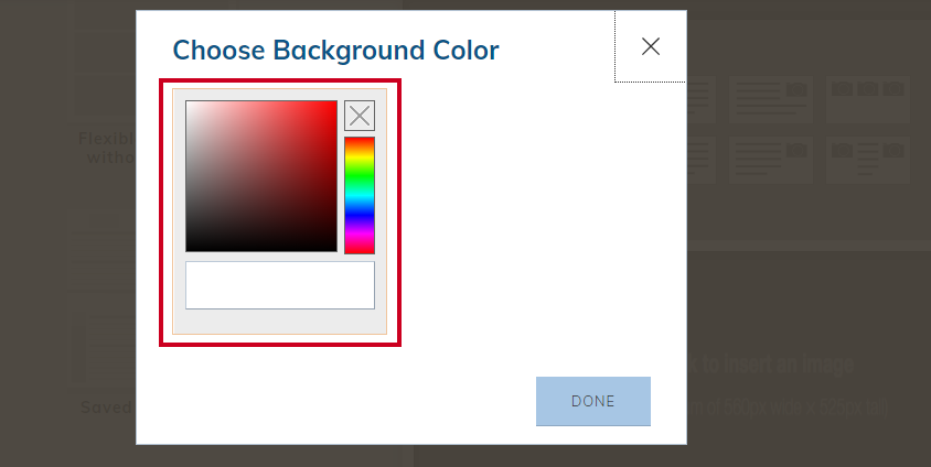 Choose background color.