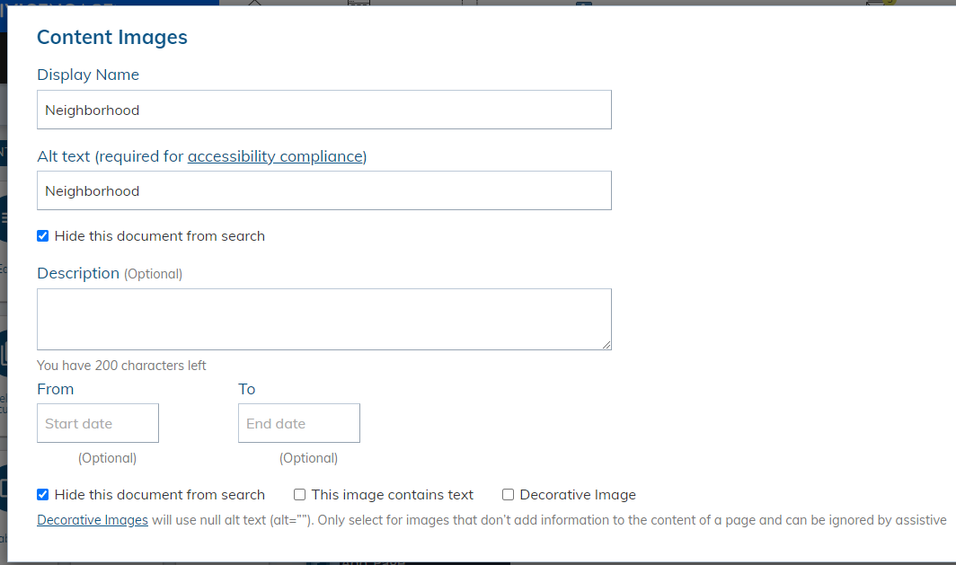 review image information