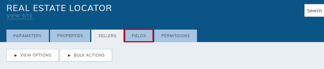 Fields tab.
