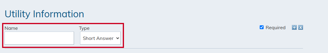 Name and Type fields.