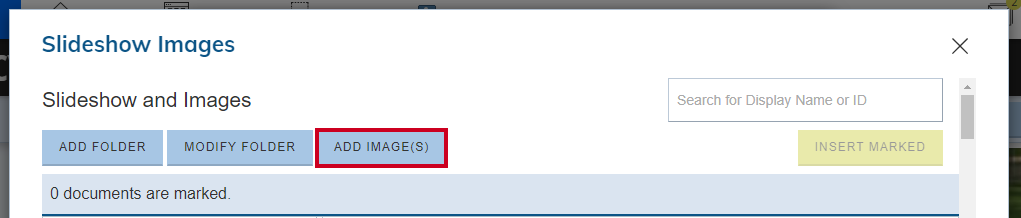 add images button.