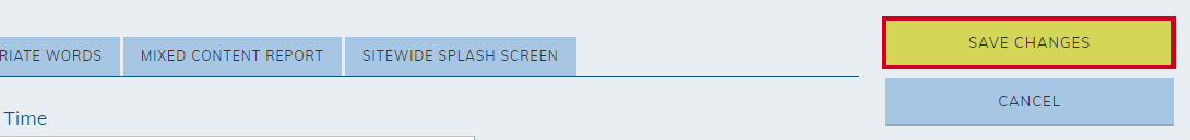 Save Changes button.
