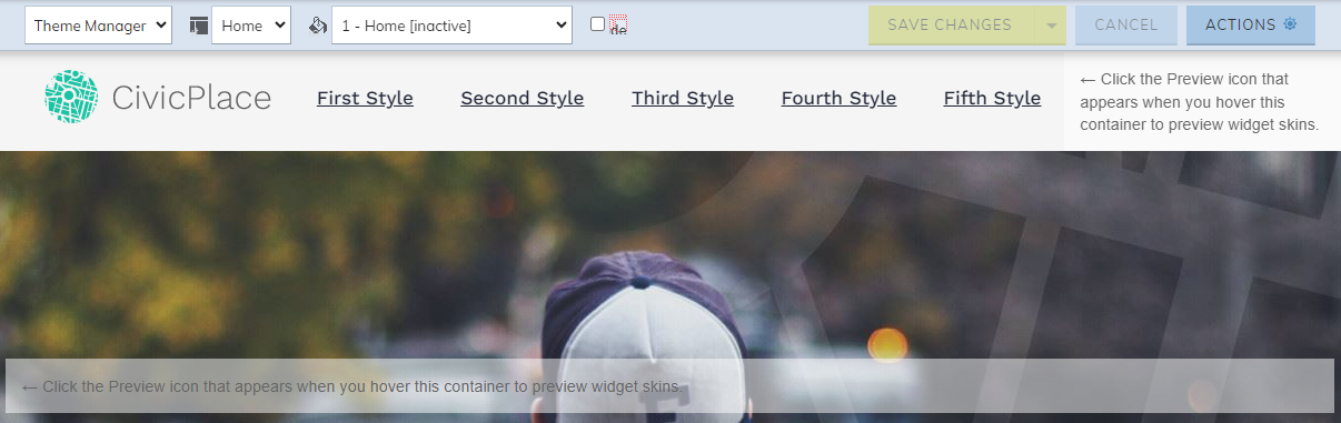 Theme editor.