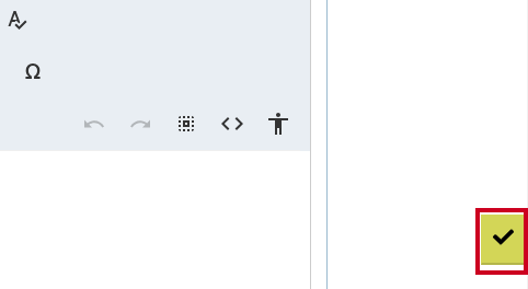 The Done Editing button saves any changes to the Editor Widget's content.