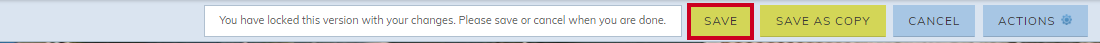 Save button in top right corner of page.