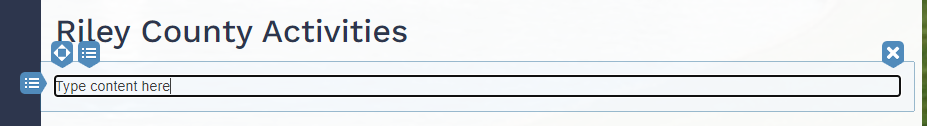 Text Widget Content.