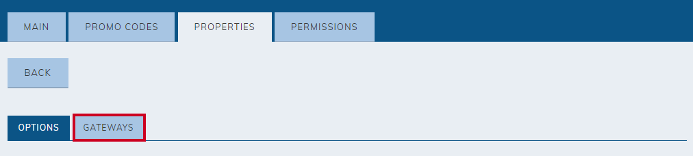 Gateways tab.