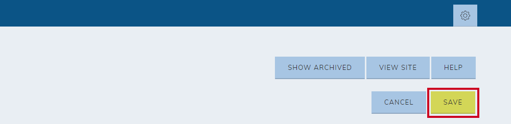 The Save button will save any changes made to the staff entry.