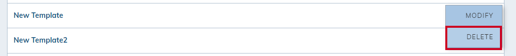 Select delete template