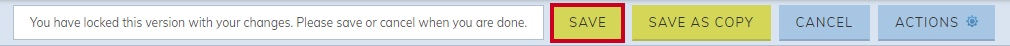 The page's Save button on the Live Edit ribbon.