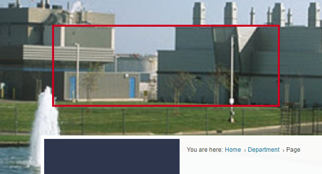Selecting the banner image lets the user make changes to it.