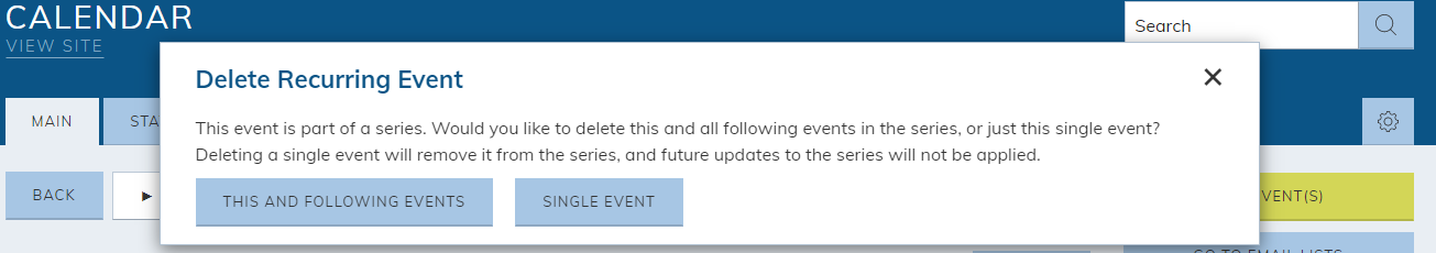 recurring delete warning.