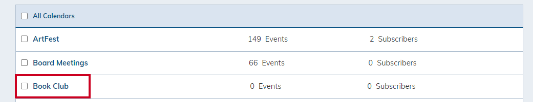 Select calendar category.