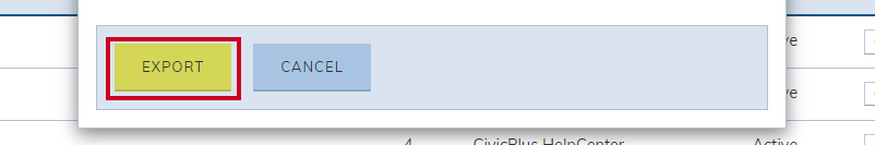 Export button.