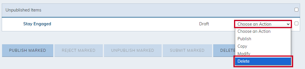 Delete category.