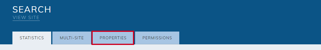 Properties tab.