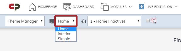 select page type