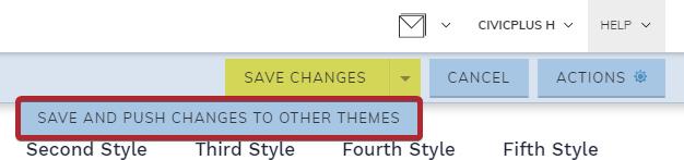save and push changes to other themes
