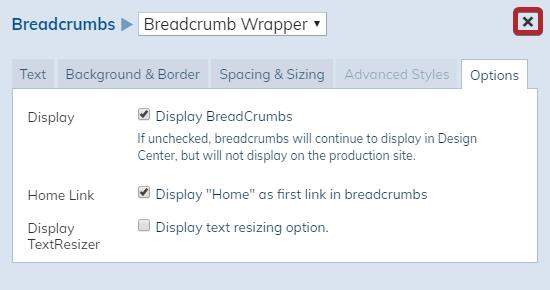 click x to exit popup