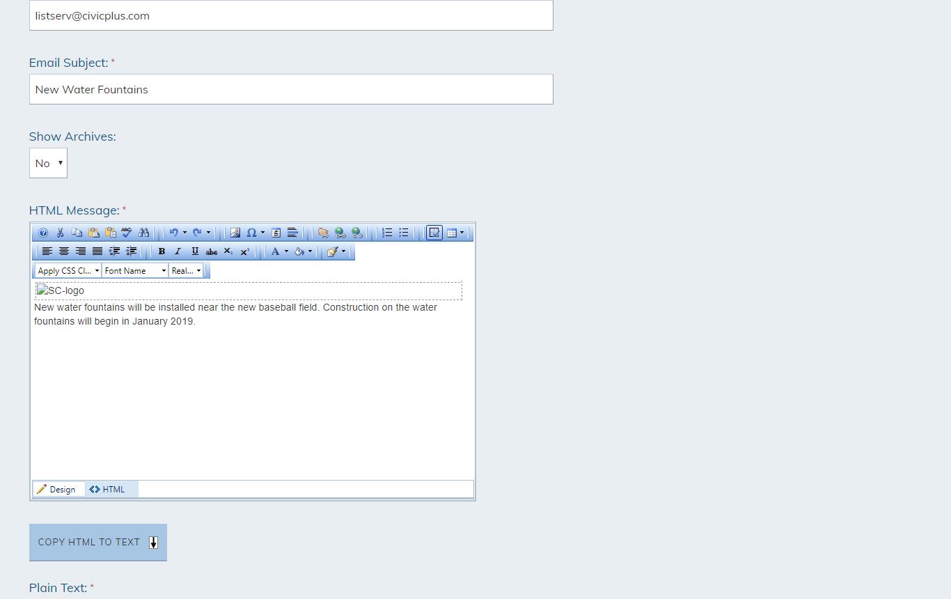 copy a notify me message fill copy fields 2