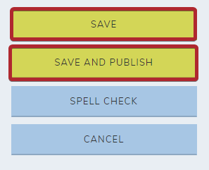 save or save and publish