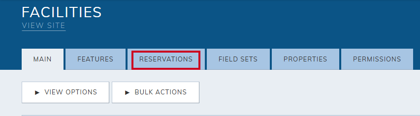 Reservations tab.