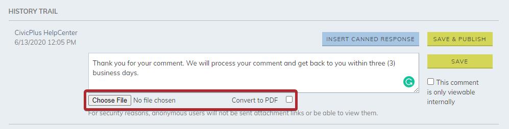 Choose a file button.