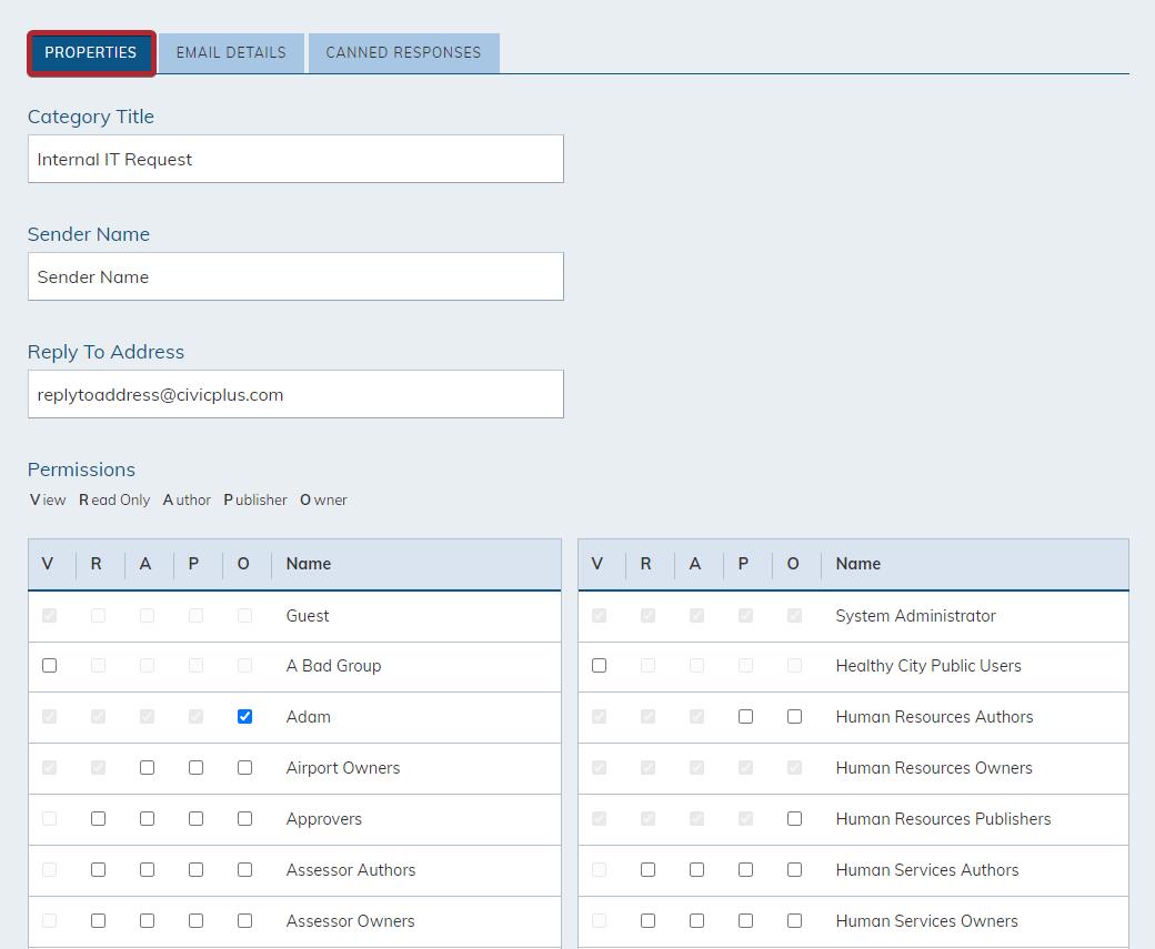 properties information fields, part one