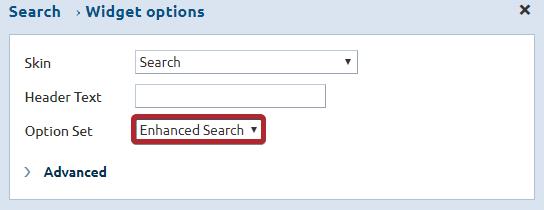 select enhanced search