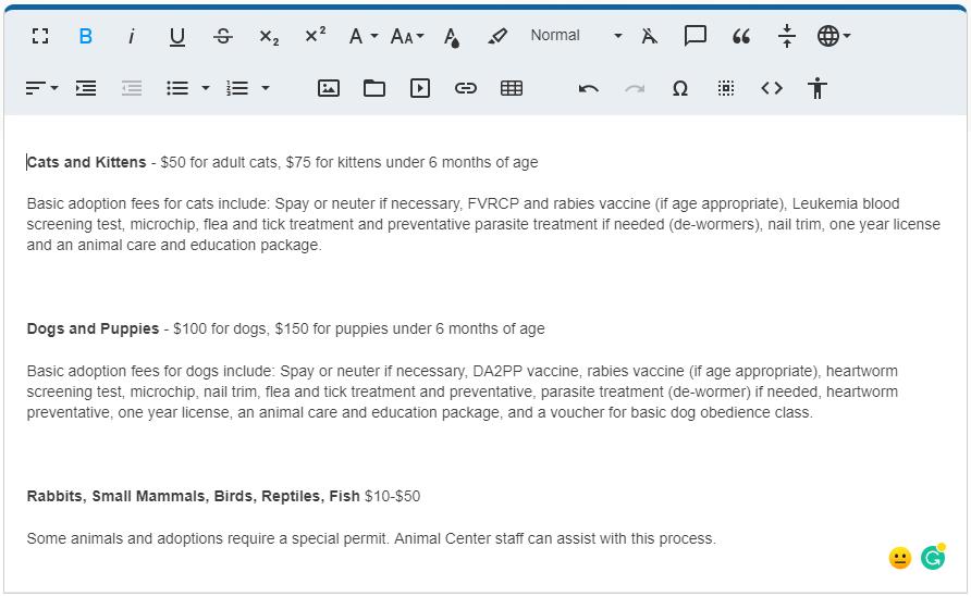 view starting content example.
