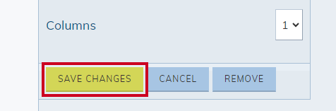 Save changes button.