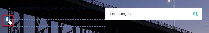 unlock the search widget if necessary