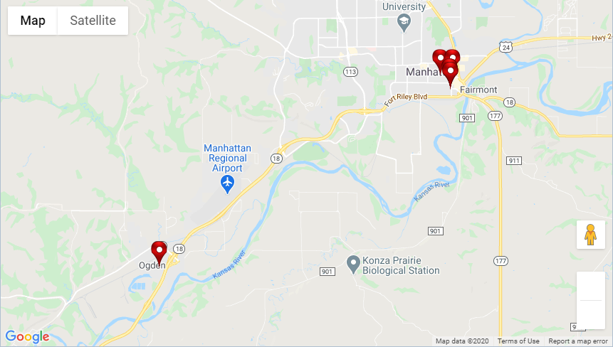 map with filters applied
