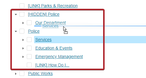 move subpages