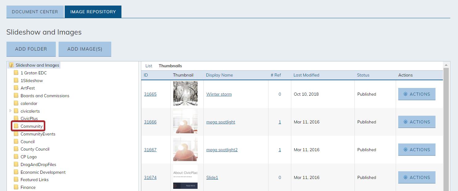 select an image folder