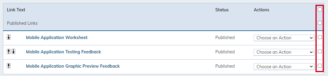check boxes