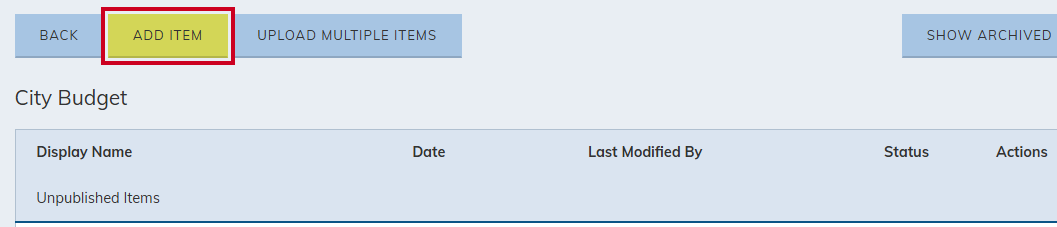 Add item.
