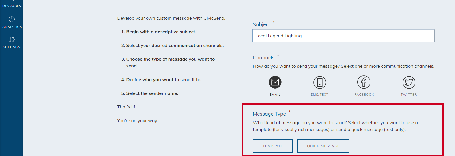 Message Type
