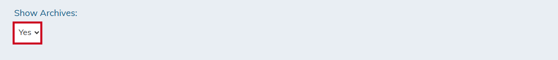 Show archive dropdown.