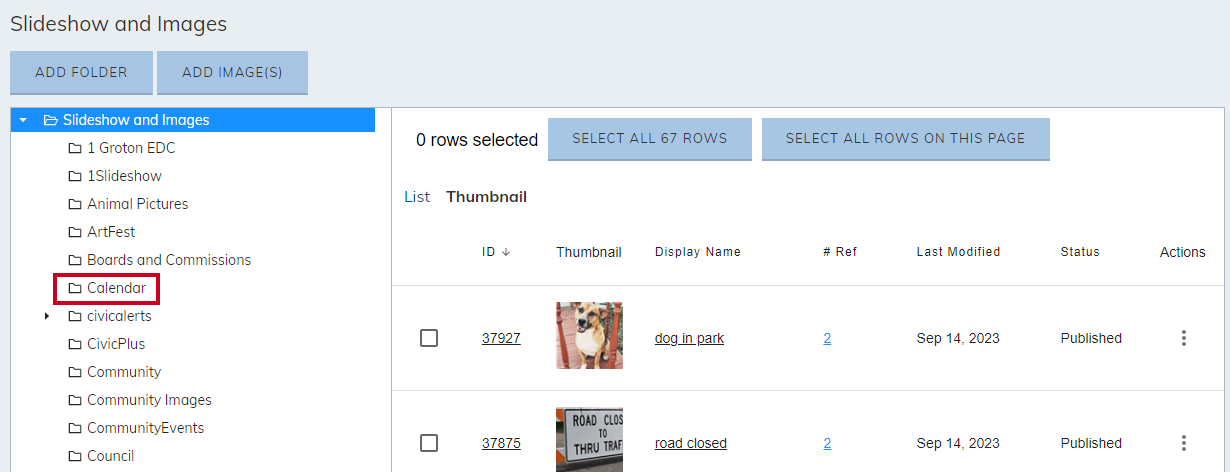 Select image folder.